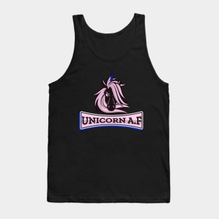 Unicorn AF, Funny Cute, Unicorn Gift, Unicorn Meme Tank Top